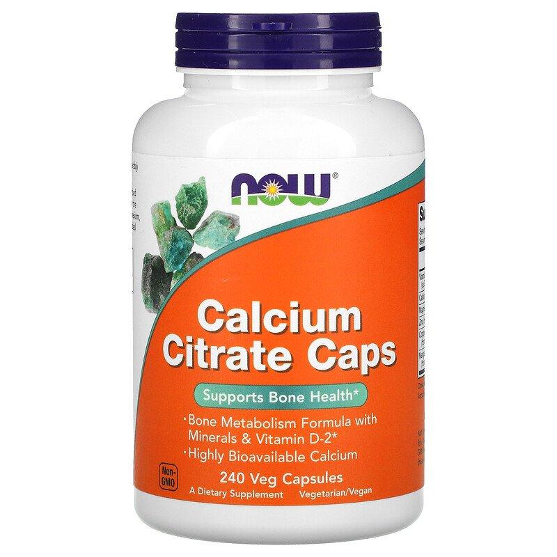 Calcium Citrate Caps Now Foods 240 капсул