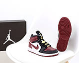 Чоловічі / жіночі кросівки Nike Air Jordan 1 Retro High, шкіряні кросівки найк аір джордан 1 ретро аїр, фото 3