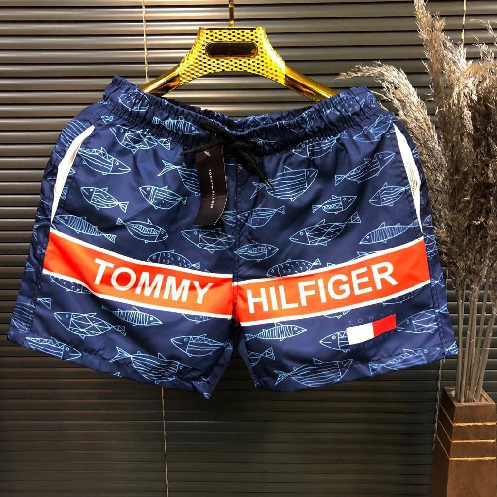 Чоловічі сині пляжні шорти Tommy Hilfiger плавальні купальні томмі хілфігер