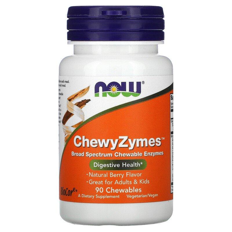 ChewyZymes Now Foods 90 жувальних таблеток