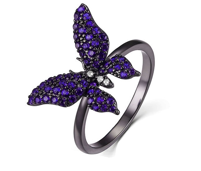 Срібне кільце Метелик Розмір 18, фото 1