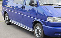 Пороги боковые (подножки-площадка) Volkswagen T4 (1990-2003) длинная база Ø42