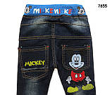 Джинси Mickey Mouse для хлопчика. 90, 95 см, фото 4