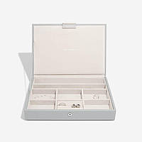 Скринька для прикрас Stackers Pebble Grey & Silver, 18*25*4 см, 74490 Скринька для прикрас Stackers Pebble