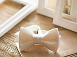 Метелик краватка ніжний персик, фото 3