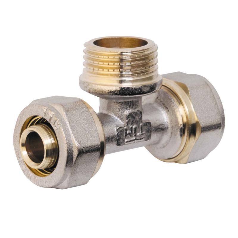 Трійник обжимний Valve 26х3/4"х26 НР SV160262026