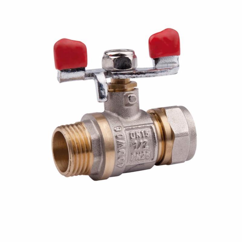 Кран кульовий обжимний Valve 20х3/4" НР SV330W2020