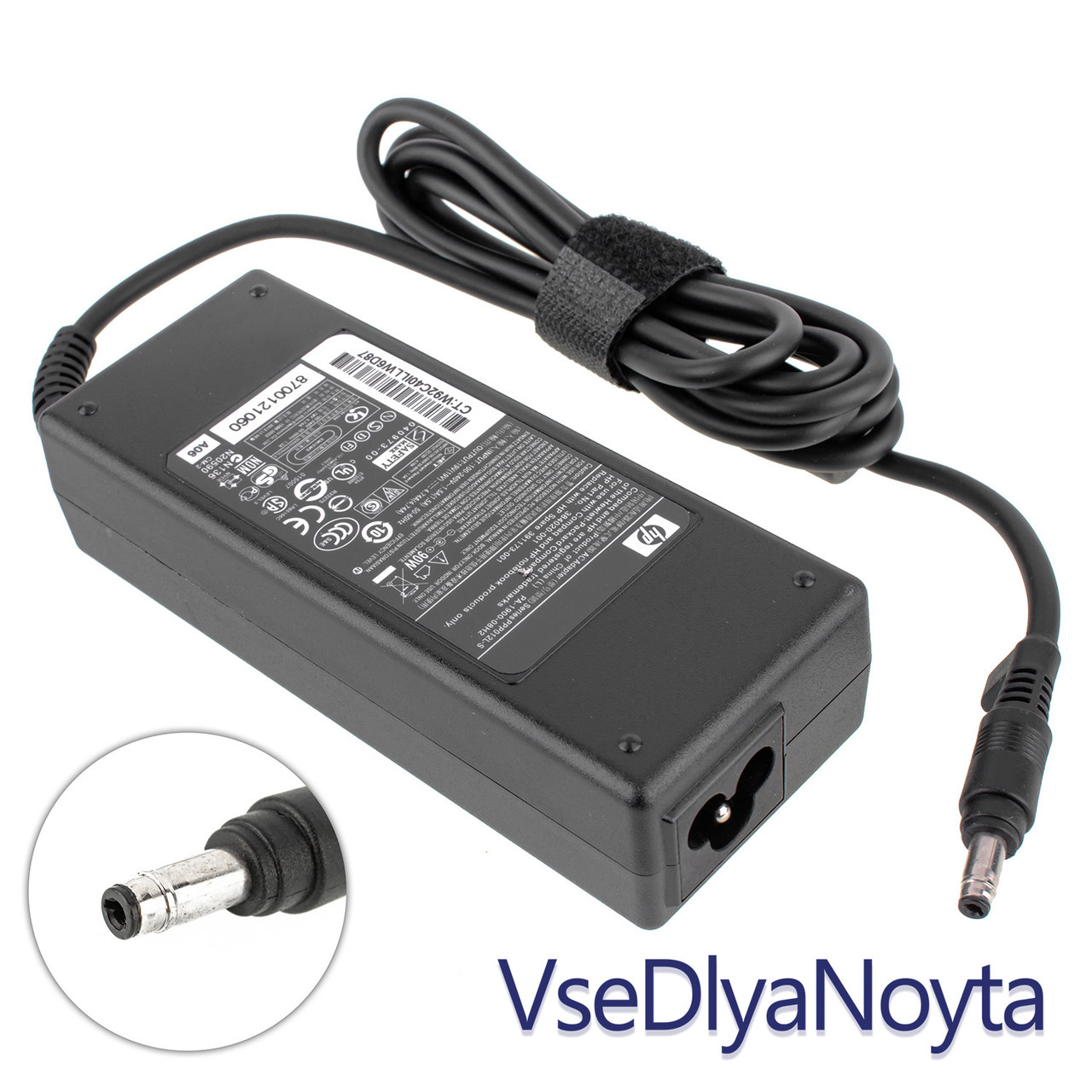 Оригинальный Блок Питания для Ноутбука HP 19V, 4.74A, 90W, 4.8*1.7mm ...