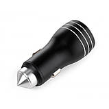 Зарядний пристрій автомобільний Vinga QC3 Quick Dual USB Car Charger aluminium 18W Max 2USB, швидке заряджання, фото 4