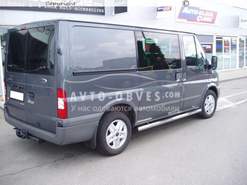 Боковые трубы 70мм Ford Transit 2006-2014, L1/L2/L3 база: короткая база - фото 4 - id-p5995844