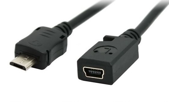 Кабель Micro-usb male до Mini-usb female / Micro тато - mini-usb мама(перехідник)