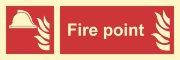 Знак ИМО 08.037 «Пожарное снаряжение» Фотолюминесцентный