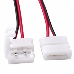 Конектор Biom для LED стрічки 12В 8мм затискач-провід 2pin, 15см №4 SC-04-SW-8-2 475