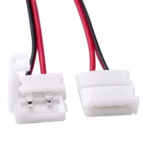 Конектор Biom для LED стрічки 12В 8мм затискач-провід 2pin, 15см №4 SC-04-SW-8-2 475, фото 2