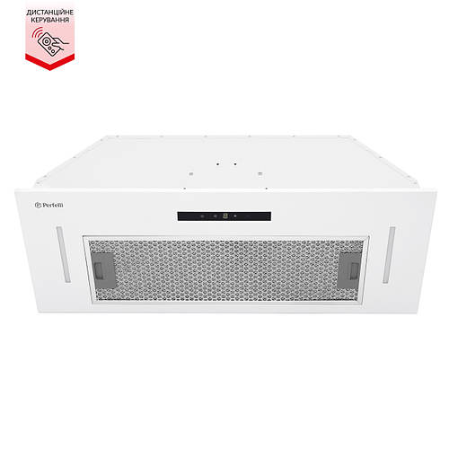 Белая сенсорная встраиваемая мощная вытяжка для кухни Perfelli BIS 7653 ...