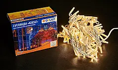 Led гірлянда DELUX Icicle 108шт 2х1м білий теплий 90012948
