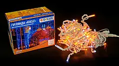 Led гірлянда DELUX Icicle 108шт 2х1м жовтий/білий 90015179