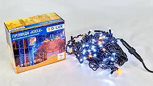 Led гірлянда DELUX Icicle 108шт 2х1м білий/жовтий 90015178, фото 2