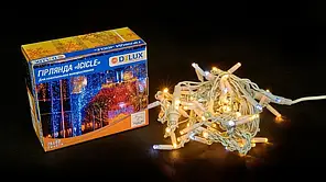 Led гірлянда DELUX Icicle 75шт 2х0, 7м жовтий/білий 90015184, фото 2