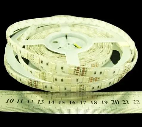 LED стрічка RISHANG RGB SMD5050 60шт/м 14.4W/м IP65 12V RN6060AQ 8147, фото 2
