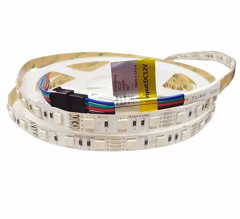 LED стрічка RISHANG SMD5050 60шт/м 12.9W/м IP20 12V RGB RD0060AQ 11691, фото 2