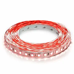 LED стрічка SMD2835 120шт/м 9.6W/м IP20 12V Червона 14483, фото 2