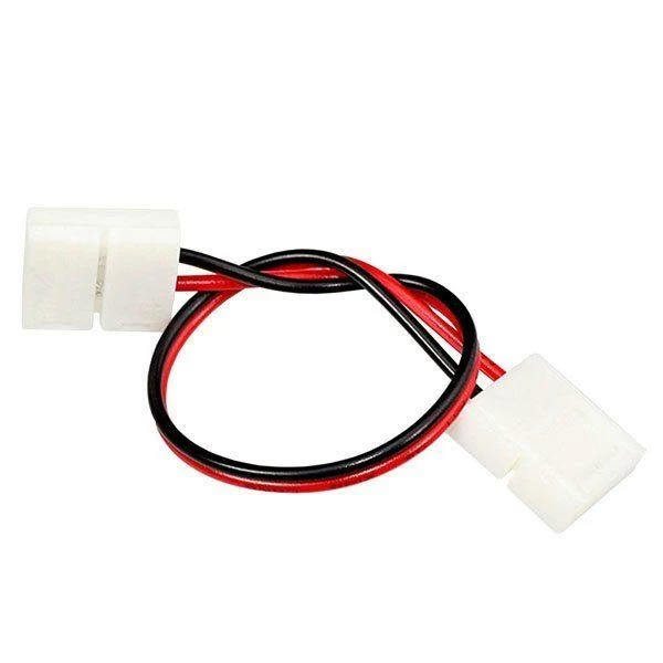 Конектор Biom для LED стрічки 12В провід-2 затискача (8мм) №5 564