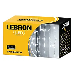 LED гірлянда Lebron штора 2x2м 240LED 220В біла 15-18-74