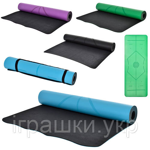 Килимок для заняття йогою пілатесом