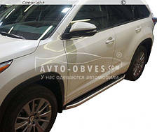 Бокові підніжки Toyota Highlander - style: Cayenne