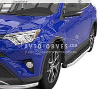 Боковые подножки Toyota Rav4 2013-2016 - style: Cayenne