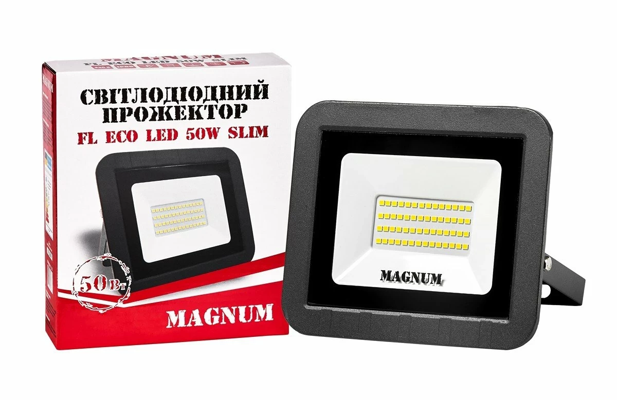 Світлодіодний прожектор MAGNUM FL ECO 50W 6500K IP65 90011661