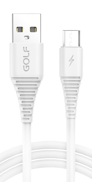 Кабель USB - Micro USB Golf GC-64M 3A 1м White (90741)