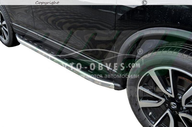Бокові підніжки Nissan Rogue 2017-2021 - style: Cayenne