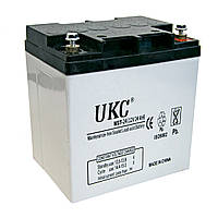 Аккумуляторная батарея AGM Battery UKC WST-24 12V 24Ah свинцово-кислотный аккумулятор АГМ для ИБП/UPS (ТОП)