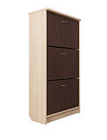 Тумба для взуття Гамбургер №5 МАКСІ-Меблі Дуб молочний/Венге магія (11610)