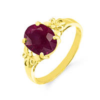 Золотое кольцо с рубином 2,20 карат