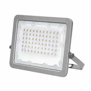 LED прожектор EUROLAMP SMD з радіатором 50W 5000K сірий LED-FL-50(gray), фото 2