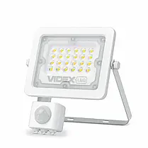 LED прожектор Videx F2e 20W 5000К з датчиком руху та освітленості VL-F2e205W-S, фото 2