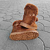 UGG РИЖІ угги з хутром і пумпами короткі жіночі коричневі екоеамша Camel жиночi угi 2022, фото 7