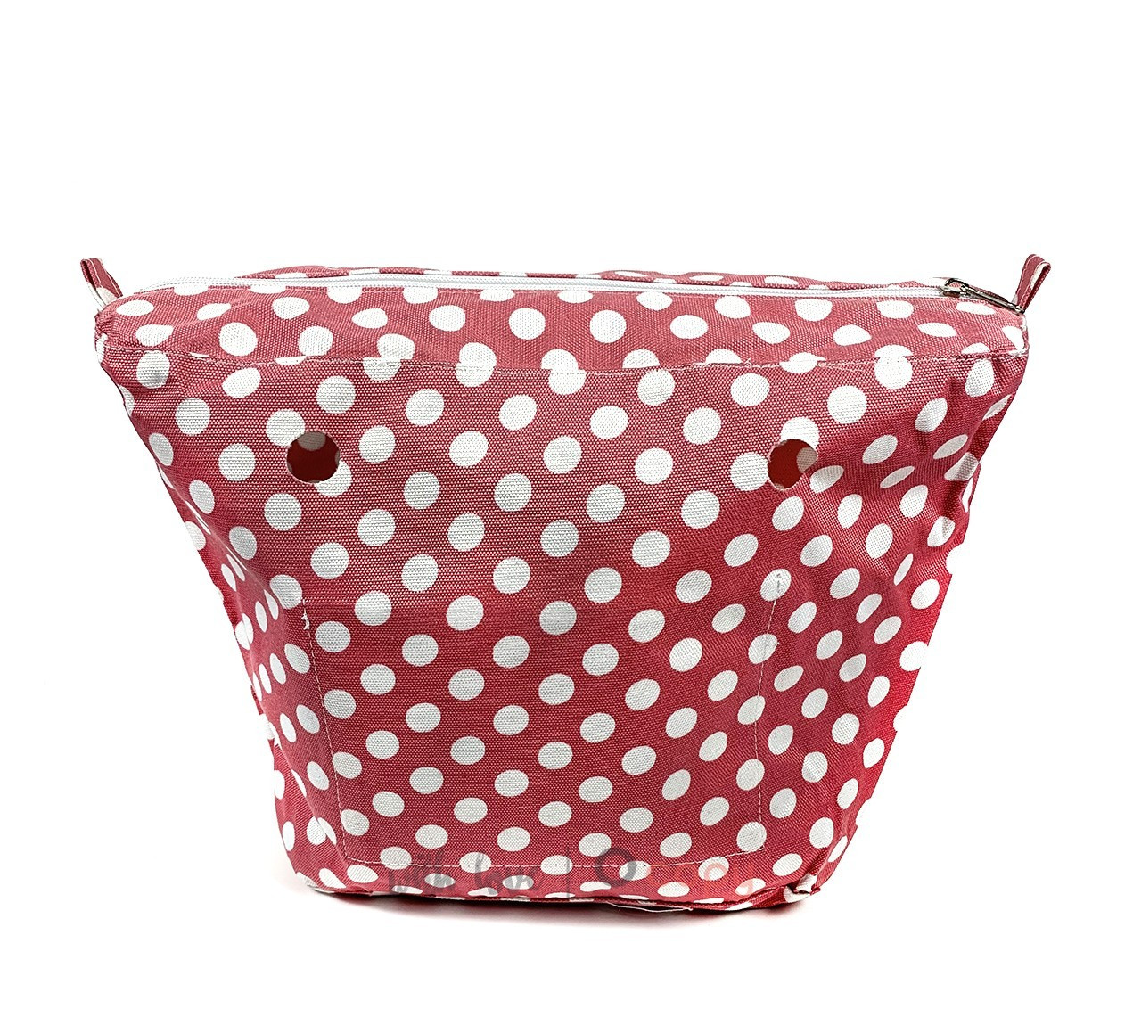 Джинсовая подкладка для сумки classic, Горошек розовый - фото 1 - id-p1548981137