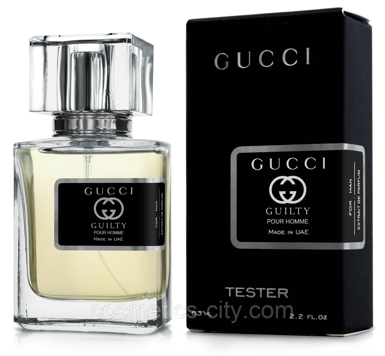 Тестер чоловічий Gucci Guilty Pour Homme, 63 мл.