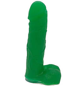 Мыло в форме члена на присоске Мыло пенис зеленый Длина 14,5 Диаметр 3,5