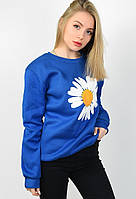 Батник на флісі синій