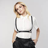 Портупея з шлейками Bijoux Indiscrets MAZE - X Harness Black, фото 7