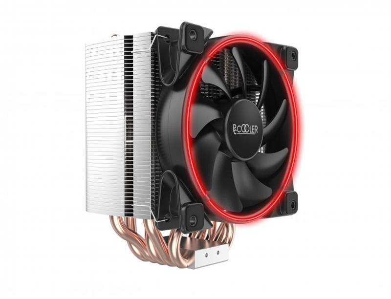 Кулер процесорний PCCooler GI-H58U Corona Red, Intel: 2066/2011/1150/1151/1155/1156/1366/775, AMD: