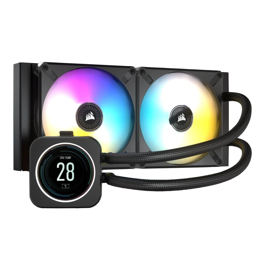 Система водяного охлаждения Corsair iCUE H100i Elite LCD Display Liquid CPU Cooler (CW-9060061-WW)