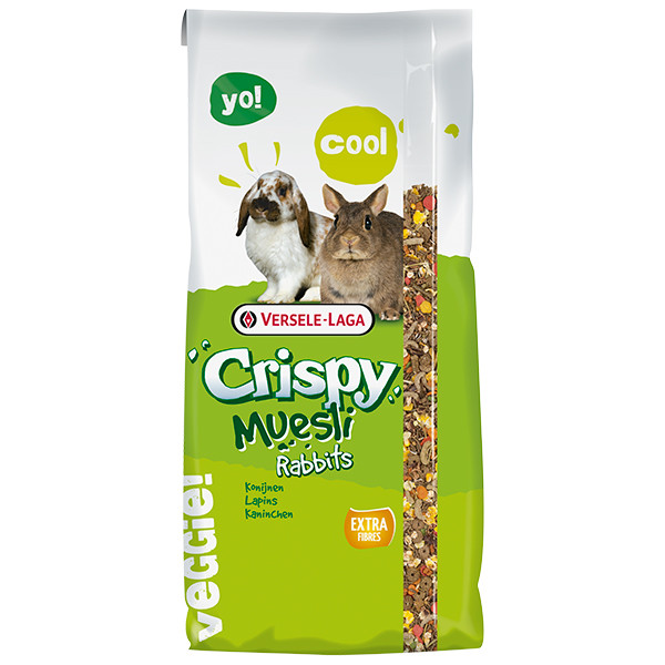 Versele-Laga Crispy Muesli Rabbits Cuni ВЕРСЕЛЕ-ЛАГА КРІСПІ МЮСЛІ КРОЛИК корм для карликових кроликів, фото 1