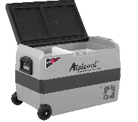 Компресорний автохолодильник Alpicool T50 (LG) (двокамерний, 50 літрів). Режим роботи до -20 . Живлення 12, 24, 220 вольт.