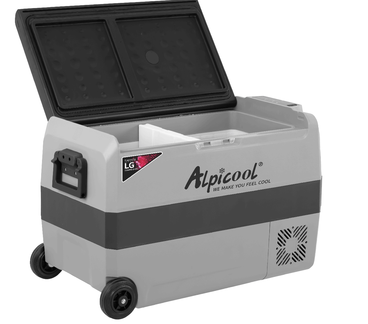 Компресорний автохолодильник Alpicool T50 (LG) (двокамерний, 50